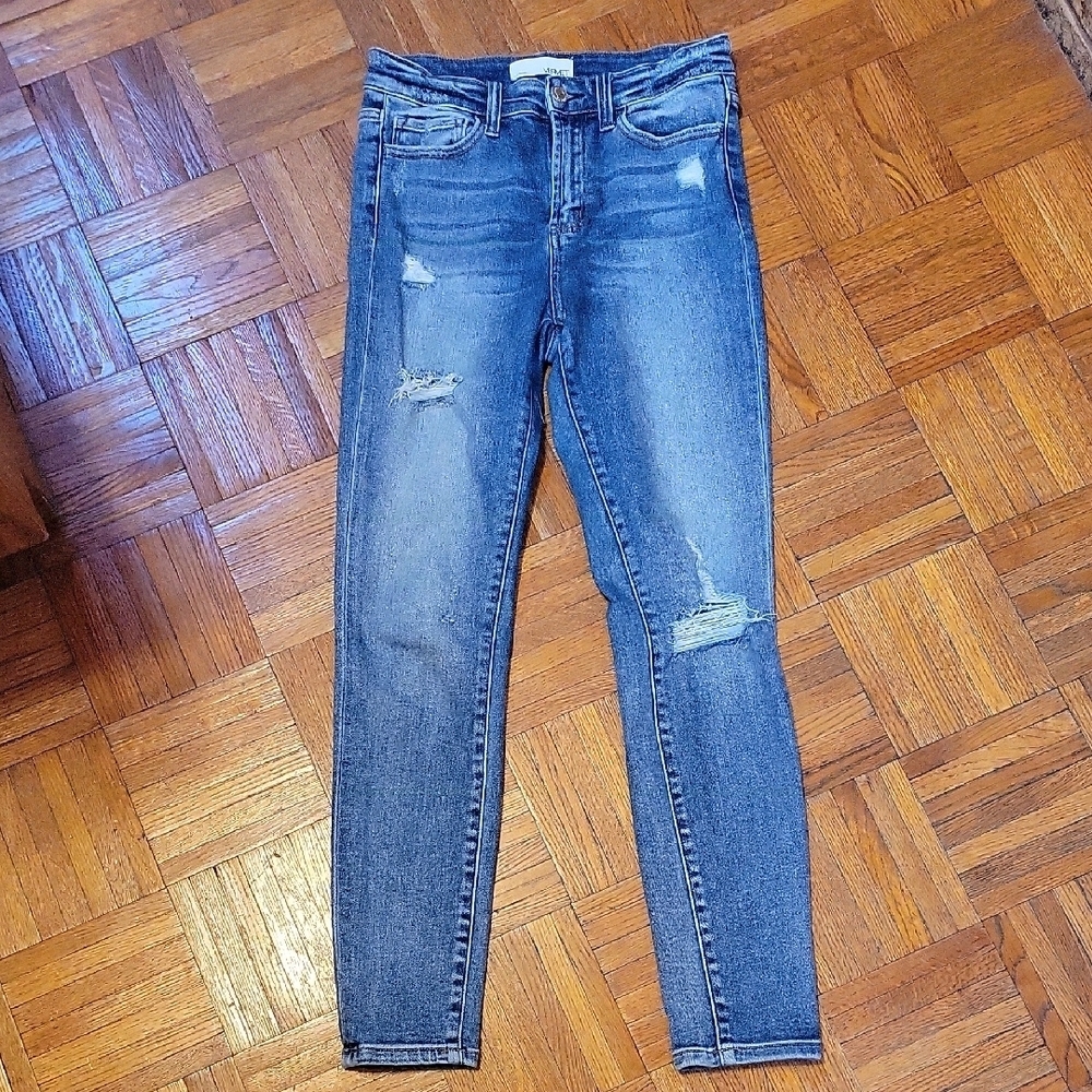 Vervet Women's High Rise Distressed Skinny Denim Jeans Size 26